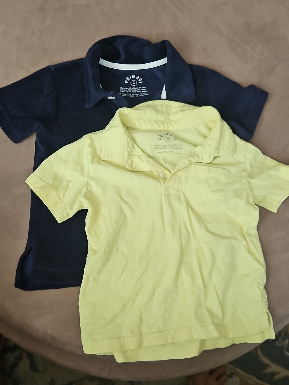 Set Of 2 Ss Polos Primary 3t Euc